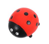 Hohopeti Latex Ladybug Squeaky Dog for Chewers Mini Pet Plaything for Teething Interactive Exercise and Fun Red Sturdy Rubber