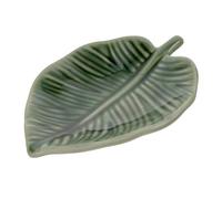 Hohopeti Leaf Shape Ceramic Jewelry Dish Tray Elegant Trinket Display Plate for Organizing Necklaces Earrings and Stylish Home Dresser Decor for Women for Desk and Bathroom Use