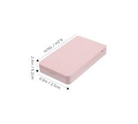 Hohopeti LED Eyelash Holder Case with Rose Gold LED Mirror Cosmetic Storage Box for Travel and Vanity Compact Lash Organizer for Purse and Makeup Table Practical Multi-functional Gift for