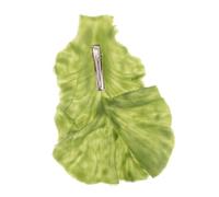 Hohopeti Lettuce Leaf Hair Clip for Women and Creative Green Hairpin Hair Accessory Versatile Brooch Realistic Texture
