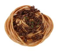 Hohopeti Lifelike Simulated Spaghetti Pasta Model with Meat Sauce Realistic Fake Food Decor for Italian Restaurant Home Kitchen Wedding Party and Wear-resistant Display Prop