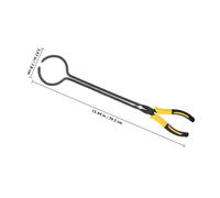 Hohopeti Lightweight Graphite Casting Tong Crucible Clamp for Jewelry Melting and Refining Ergonomic Large Opening Crucible Tongs for Laboratory Flasks and Beakers Portable Metalworking