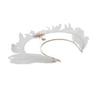 Hohopeti Lightweight Mary Crown Headpiece Comfortable Renaissance Goddess Headband for Women and Halloween Costume Party Wedding Cosplay Hair Hoop Reusable