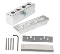 Hohopeti Lip Balm Maker Lip Balm Molding Tool 4-Hole Aluminum Alloy Easy to Carry One-Second Demoulding for DIY Lipstick Making