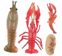 Hohopeti Lobster Growth Cycle for Realistic Miniature Lobster Learning Models Educational Animal Figurines for Early Cognitive Development and Imaginative Play