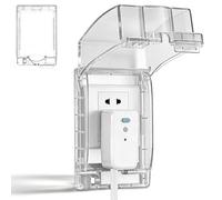 Hohopeti Lockable Waterproof Socket Splash Box for 86 Type Wall Switch Socket, Plastic Material with Effortless Installation, for Bathroom and Humid Environments, Protective Cover