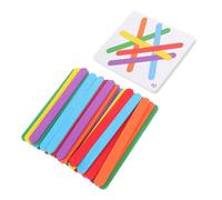 Hohopeti Logic Stick Puzzle with Cards for Educational Brain Teaser for Fine Motor Skills Development and Early Cognitive Learning