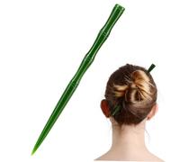Hohopeti Long Vintage Chinese Jade Hair Stick Smooth Jade Chopstick Hairpin Elegant Classical Hair Ornament for Womens Hanfu and Daily Hairstyle Decoration