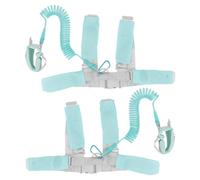 Hohopeti Lost Wrist Link Leash for Safety Harness Strap with Reflective Design Adjustable Wristband and Shoulder Strap for Crowded Places Sky-Blue