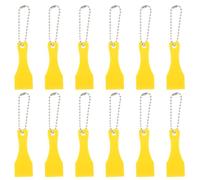 Hohopeti Lottery Ticket Scraper Tools with Flat Edges 12pcs Lightweight Plastic Portable Scraper Keychain Random Color Suitable for Convenient Lottery Scratching