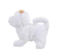 Hohopeti Lovely Electric Simulation Pomeranian Dog for Plush Soft Barking Plaything with Safe Environment Friendly Materials Supple Texture for Cognitive Learning and Fun