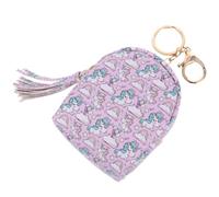 Hohopeti Lovely Mini Pu Coin Purse with Adorable Cartoon Design, Portable Earphone Cable Storage Bag and Small Item Organizer, Pink Colour, for Daily Use and Travel