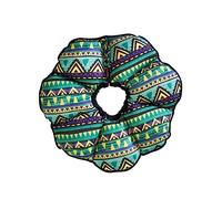Hohopeti Lovely Pet Anti-bite and Anti-scratch Collar for Dogs and Cats Cute Sunflower Design Green Triangle Background Protective Collar for