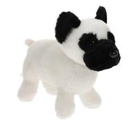 Hohopeti Lovely Plush Stuffed Dog Soft Animal Doll for Comfortable Mild Filling Craftsmanship White Standing Pug Plush Gift for Home Decor and Travel