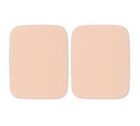 Hohopeti Make-up Sponge and Compact Powder Puff 2pcs for Wet and Dry Use with Travel Case, Skin Tone, Facial Beauty Tool for Blending Cream Foundation and Face Powder