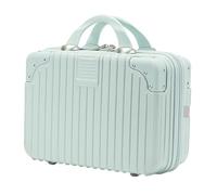 Hohopeti Makeup Travel Organizer Suitcase Large Capacity Cosmetic Storage Box with Portable Design for Skin Care and Sundries Easy Installation Suitcase Pull Rod for Home Office and School