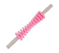 Hohopeti Manual Roller Massager Gear Petal Design for Deep Muscle Therapy Ergonomic Smooth Rolling Stick for Safe Skin Massage and Relaxation Portable Pink Multi-Purpose Massage Tool