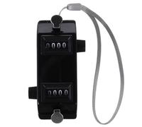 Hohopeti Mechanical Dual-direction Tally Counter with Clear Display Portable Handheld Pitch Clicker for Baseball Golf Knitting and Fishing One-button Score Counter in Black