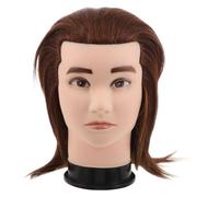 Hohopeti Men's Hairdressing Tutorial Head Barber Training Head for Haircut Practice Hair Styling Mannequin for Cosmetology Education Practice Hair Model
