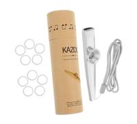 Hohopeti Metal Kazoo for Boys and Girls Musical Instrument Easy to Learn Kazoo Toy Diaphragms for Beginner Girl for Home Schooling and Playtime