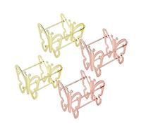 Hohopeti Metal Makeup Sponge Holder and Puff Stand 4pcs Makeup Blenders Storage Rack for Makeup Sponge Drying and Organizing in Vanity or