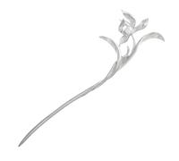 Hohopeti Metal Pearl Plum Blossom Hair Stick Lightweight Long Hair Pin for Women Japanese-inspired Chinese Bun Holder Accessory