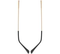 Hohopeti Metal Replacement Eyeglasses Arms 1mm Dual Flat Tooth Temples Pair for Sunglasses Repair Accessories, Gold Color Compatible Eyeglass Frames