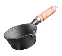Hohopeti Milk Pot Omelet Pan Cast Iron Nonstick Saucepan for Gas Stove and Induction Cooker One-piece Molding for Household Use