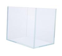 Hohopeti Mini Betta Fish Aquarium Clear Glass Tank Compact Desktop Aquarium for Apartments and Office Decor Clear Viewing Easy to Clean Low Maintenance Fish Habitat