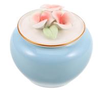 Hohopeti Mini Ceramic Pet Urn Jar with Secure Lid for Dog and Cat Ashes Portable Keepsake Memorial Box Discreet Stylish Small Cremation Urn for Animal Ashes Travel-friendly and Elegant