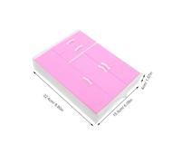 Hohopeti Mini Dollhouse Wardrobe Cabinet Hangers Compact Miniature Bedroom Furniture for Doll Accessories Storage Pretend Play Organizer for Small Rooms
