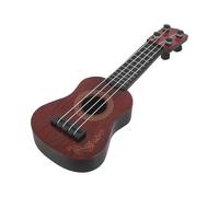 Hohopeti Mini Guitar for Beginners, Brown Classical Musical Instrument, Portable Educational Guitar Musical for Early Learning and Play