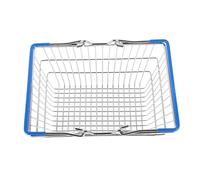 Hohopeti Mini Shopping Basket Metal Wire Storage Basket Compact Lightweight Organizer for Nursery Desktop Home Decorations