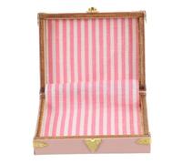 Hohopeti Miniature Dollhouse Furniture Retro Style Mini Briefcase Suitcase for Dollhouse Bedroom Accessories Vintage Micro Landscape Decoration Storage Box