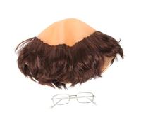 Hohopeti Monk's Headgear Bald Wig Monk Wig for Cosplay Party Prop Suitable for Halloween Events and Adult Role Play