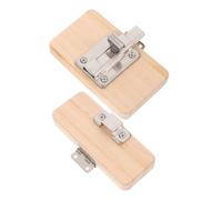 Hohopeti Montessori Busy Board Door Latch Part Wooden DIY Accessory for Early Educational Plaything Enhances Fine Motor Skills Coordination and Problem-solving Development