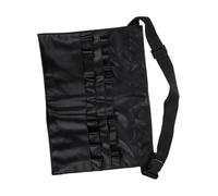 Hohopeti Multi-Function Makeup Brush Pouch PU Waist Bag for Professional Artists Portable Cosmetic Tool Organizer with Cross-Body Design Suitable for Travel and Daily Use Black Capacity