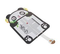 Hohopeti Musical Note Card for Beginners with Cartoon Panda Design Portable Music Notation Board for Piano Practice Rhythm Training Flash Cards and Music Theory Learning Tool
