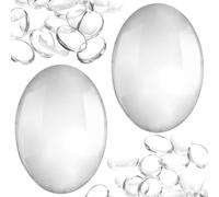 Hohopeti Nail Color Charts Glass Beads 30Pcs Lightweight False Nail Display School and Home Use