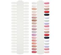 Hohopeti Nail Color Display Boards 2Pcs with 72 Nail Tips and Salon