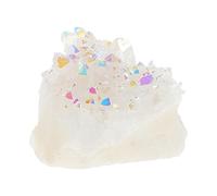 Hohopeti Natural Chakra Crystals Cluster Raw Quartz Geode Stones for Yoga and Relaxation Practices, Decorative Teaching Specimen with Druzy Gemstones and Mineral Properties