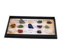 Hohopeti Natural Mineral Stone Decoration with Irregular Polished Stones for Teaching Ores and Household Ornament Bright Colorful Crystals for Home Display and Photography Props