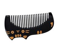Hohopeti Natural Ox Horn Comb for Women Anti-static Detangling Hairdressing Tool for Thick Curly Wavy Hair Scalp Massage Comb for Tension Relief and Split End Prevention