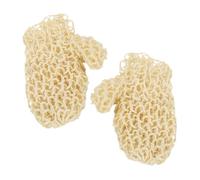 Hohopeti Natural Sisal Exfoliating Bath Mitts Reusable Body Scrub Gloves for Dead Skin Removal Spa Massage Comfortable Fit Shower Wash Mitts for Gentle Skin Cleansing and