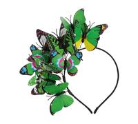 Hohopeti Nature Inspired Monarch Fascinator for Weddings Festivals and Special Events Lightweight Durable Headwear with Realistic Greenery for Comfort and Style