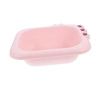 Hohopeti Newborn Wash Basin Baby Face Washbasin Infant Washing Basin Pink Large Capacity Portable Wash Tub for Infant Bathing and Face Washing