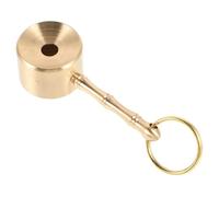 Hohopeti Noise-canceling Brass Bird Whistle Keychain Pendant for Outdoor Hunting Clear Crisp Sound Training Tool for Pigeons Doves Parrots Portable Animal Caller Accessory