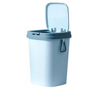 Hohopeti Nordic Style 8l Portable Litter Trash Can with Lid, Slim Kitchen Trash Can for Bedroom and Bathroom, Simple Style Waste Paper Garbage Storage for Decorating the House