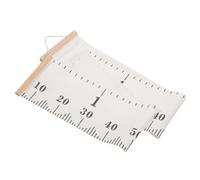 Hohopeti Nordic Style Growth Chart Ruler with Canvas and Wood Hanging Height Measurement Tape for Boys and Simple Home Wall Decoration for Nursery Bedroom Office Store