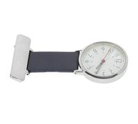 Hohopeti Nurse Clock Metal Hanging Nursing Watch for Professionals | Blue Leather Brooch Clip, Accurate Timekeeping for Hospitals and Settings, Convenient Carrying